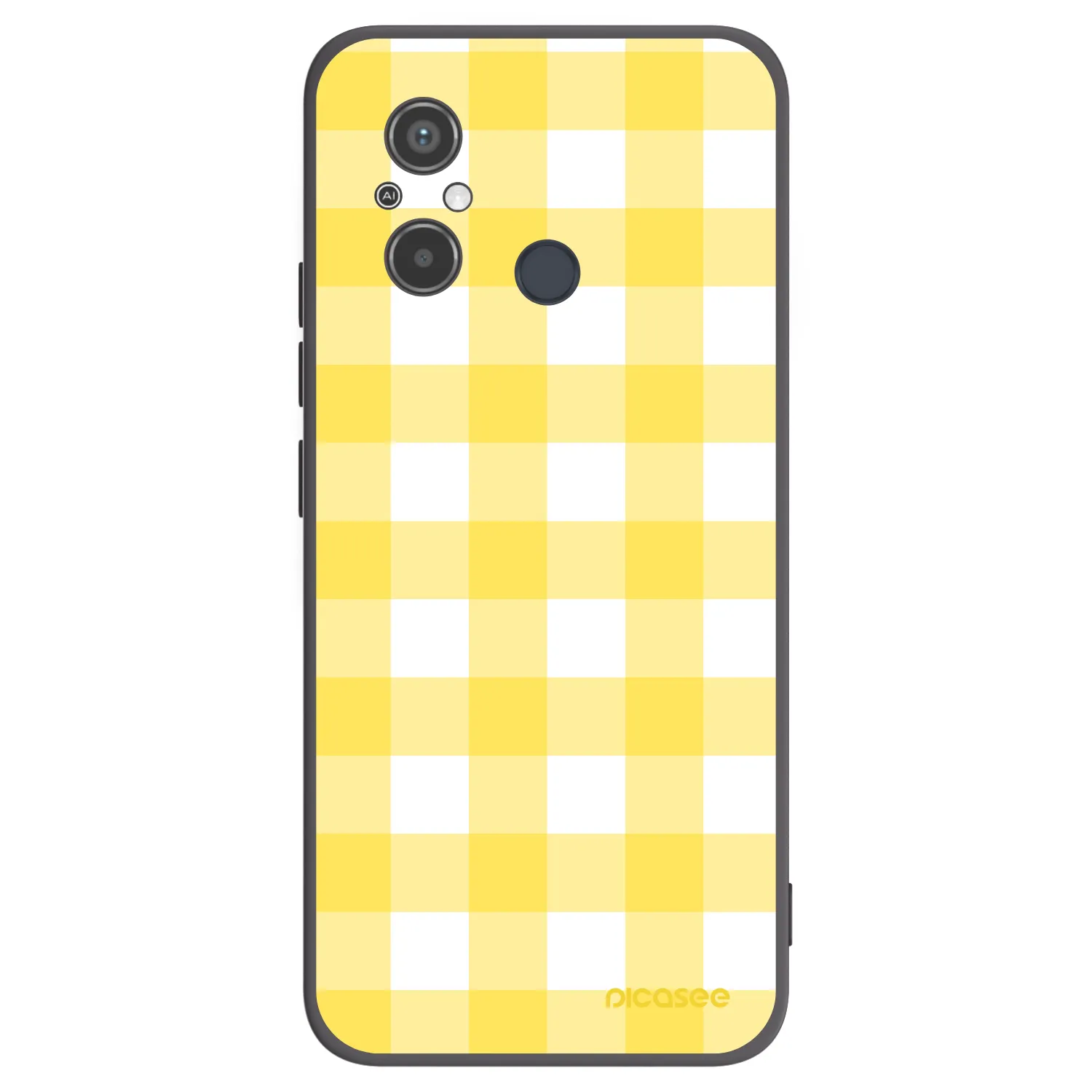Picasee Xiaomi Redmi 12C Hülle - Schwarzes Silikon - Gride lemon