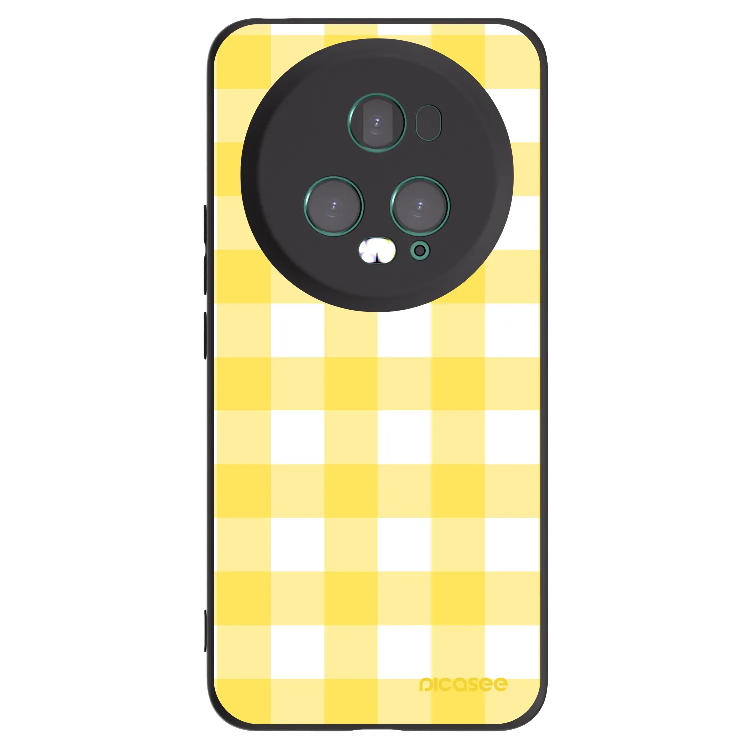 Picasee Honor Magic5 Pro Hülle - Schwarzes Silikon - Gride lemon