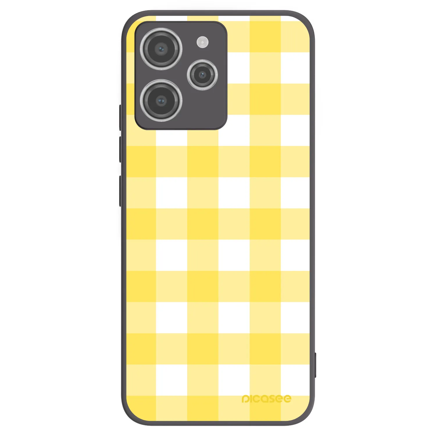 Picasee Xiaomi Redmi 12 4G Hülle - Schwarzes Silikon - Gride lemon