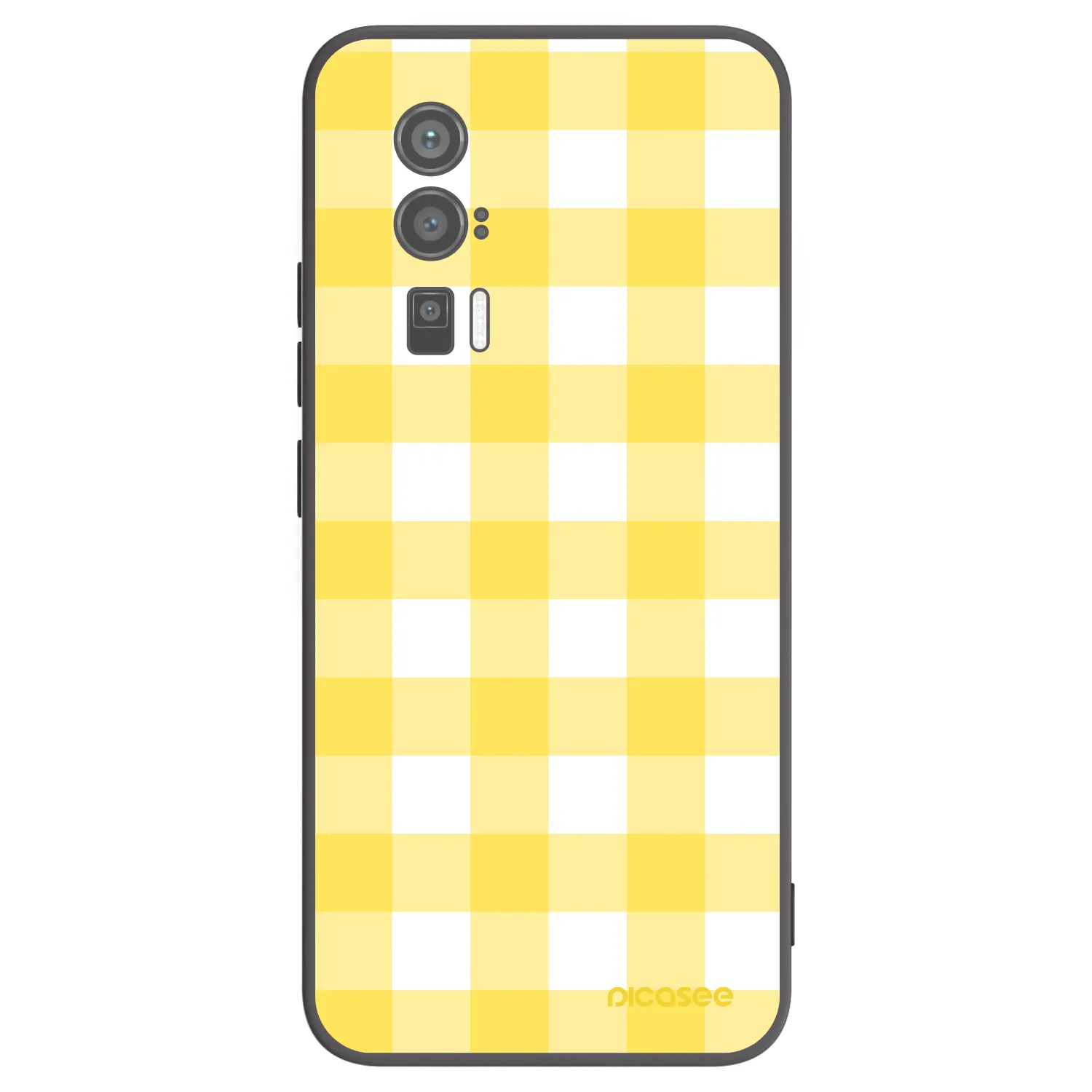 Picasee Xiaomi Poco F5 Pro 5G Hülle - Schwarzes Silikon - Gride lemon
