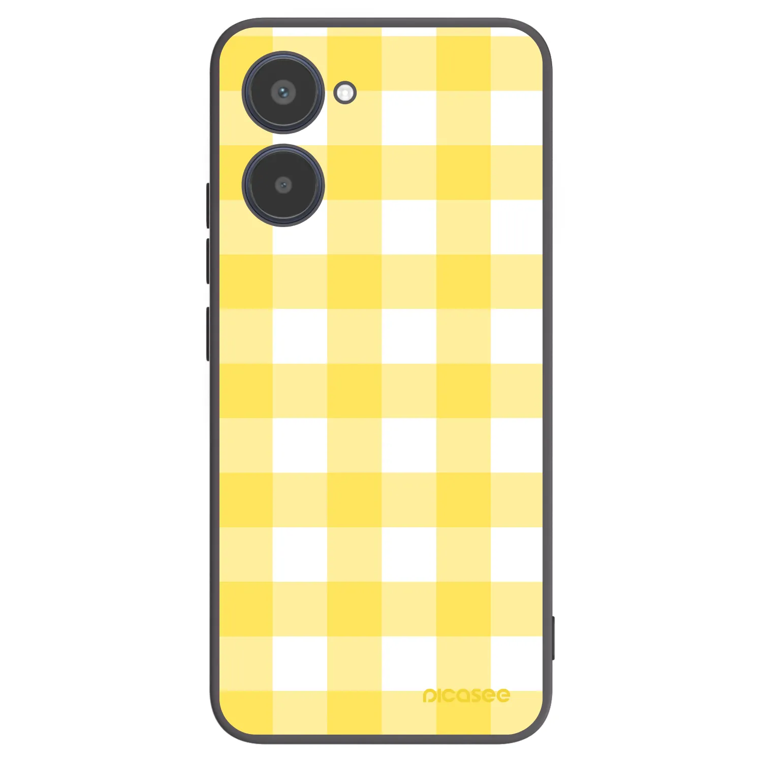 Picasee Realme 10 4G Hülle - Schwarzes Silikon - Gride lemon