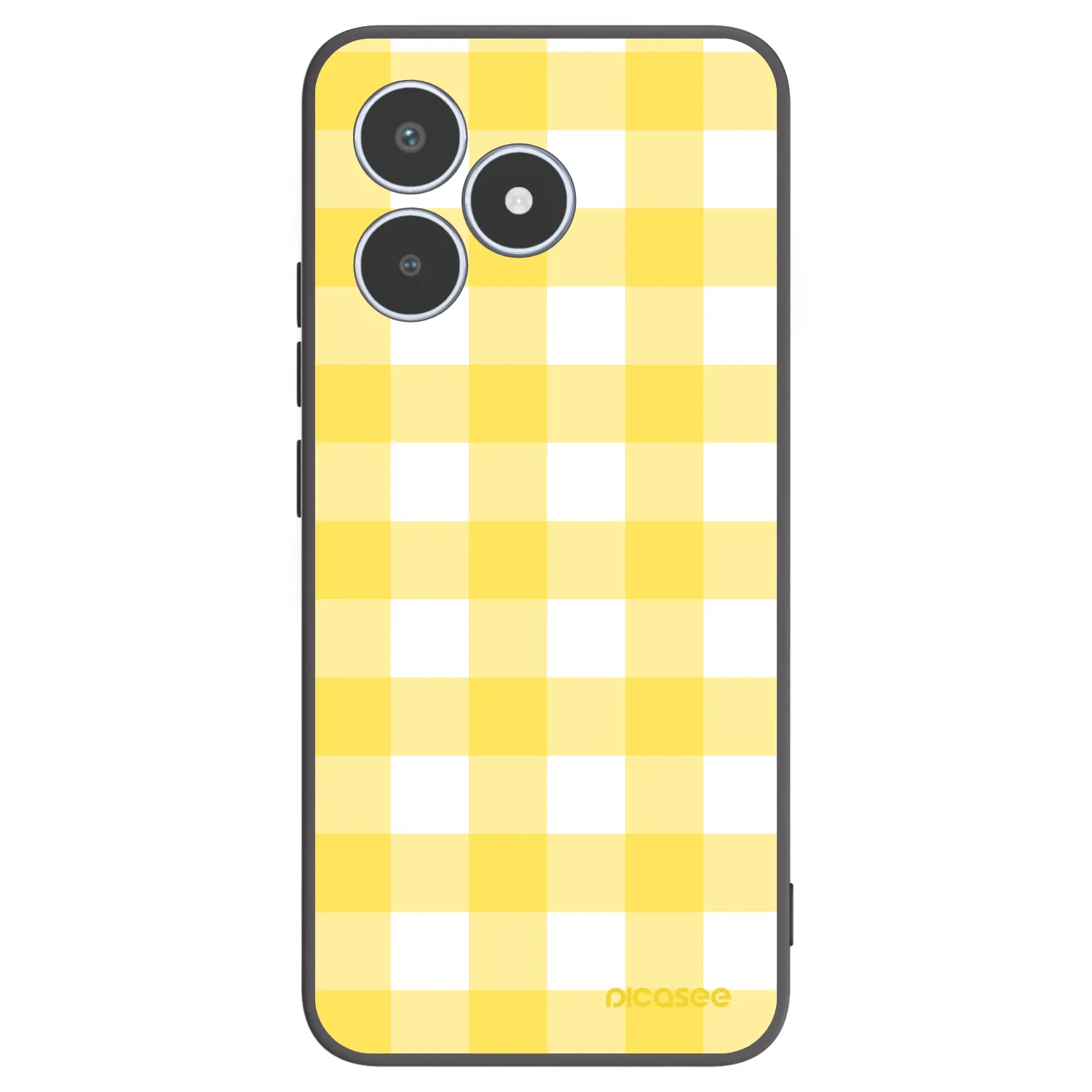 Picasee Realme C53 Hülle - Schwarzes Silikon - Gride lemon