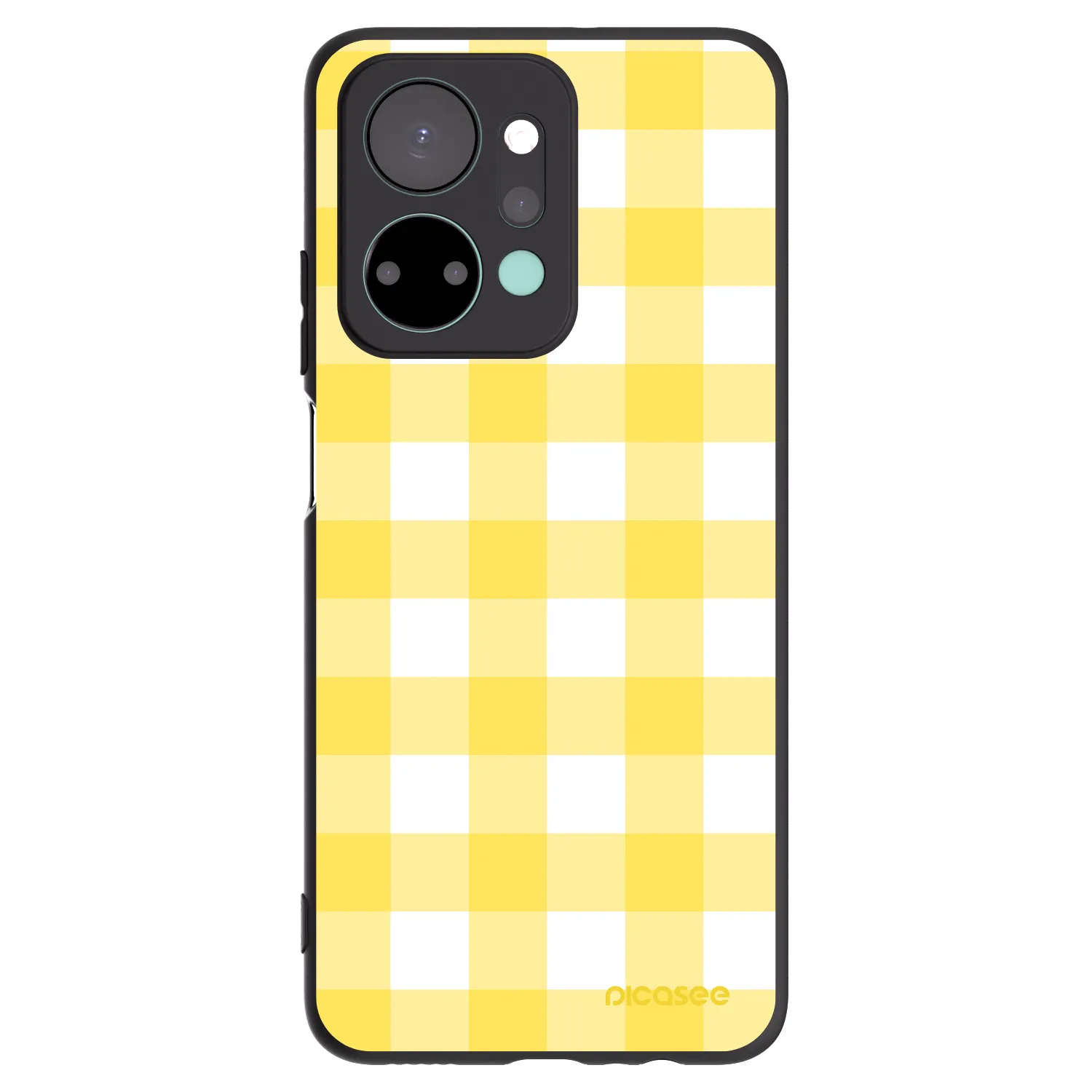 Picasee Honor X7a Hülle - Schwarzes Silikon - Gride lemon