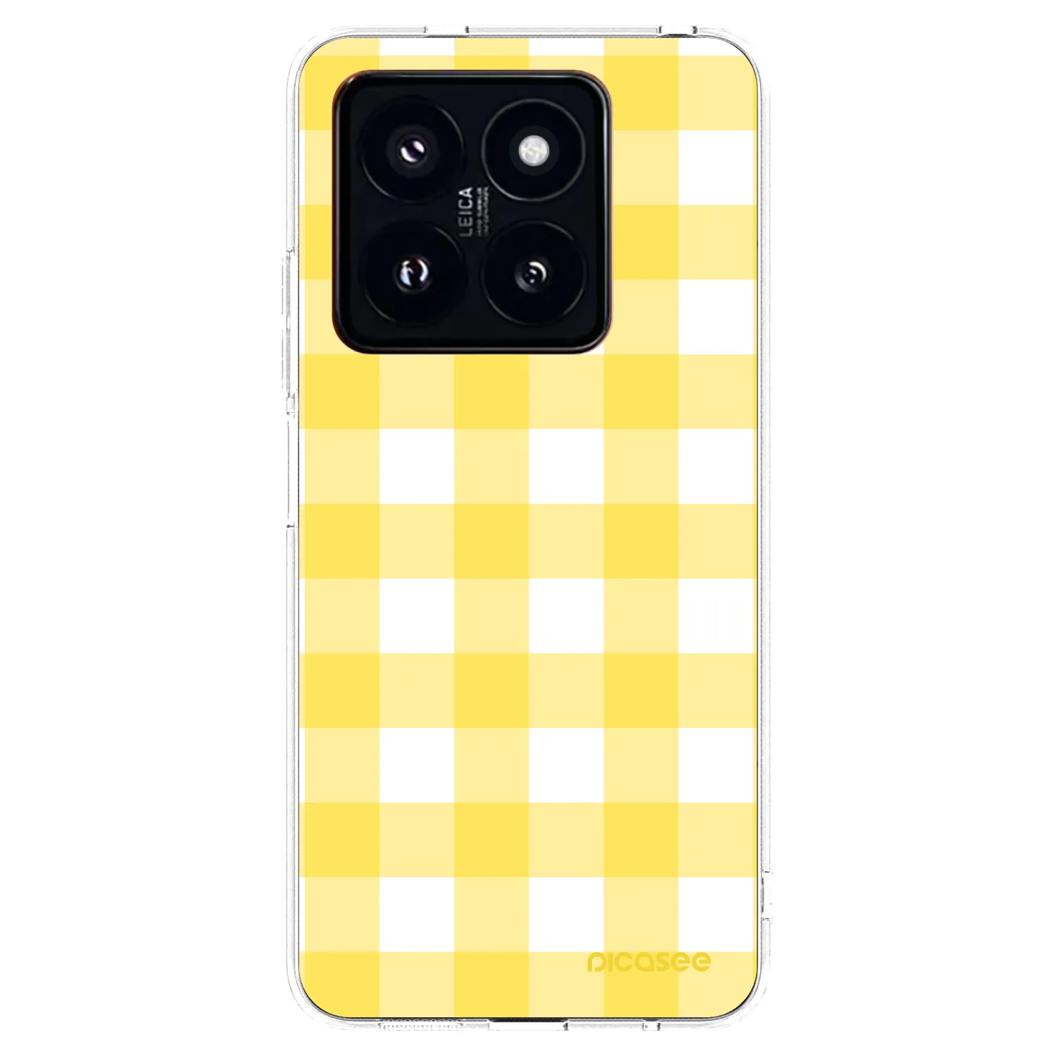 Picasee Xiaomi 14 Pro Hülle - Transparentes Silikon - Gride lemon