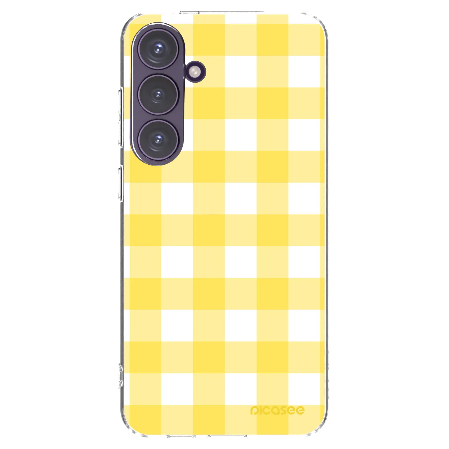 Picasee Samsung Galaxy S24+ S926B 5G Hülle - Transparentes Silikon - Gride lemon