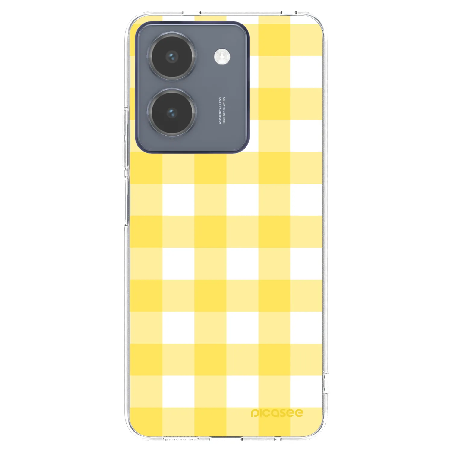 Picasee Vivo Y36 4G Hülle - Transparentes Silikon - Gride lemon