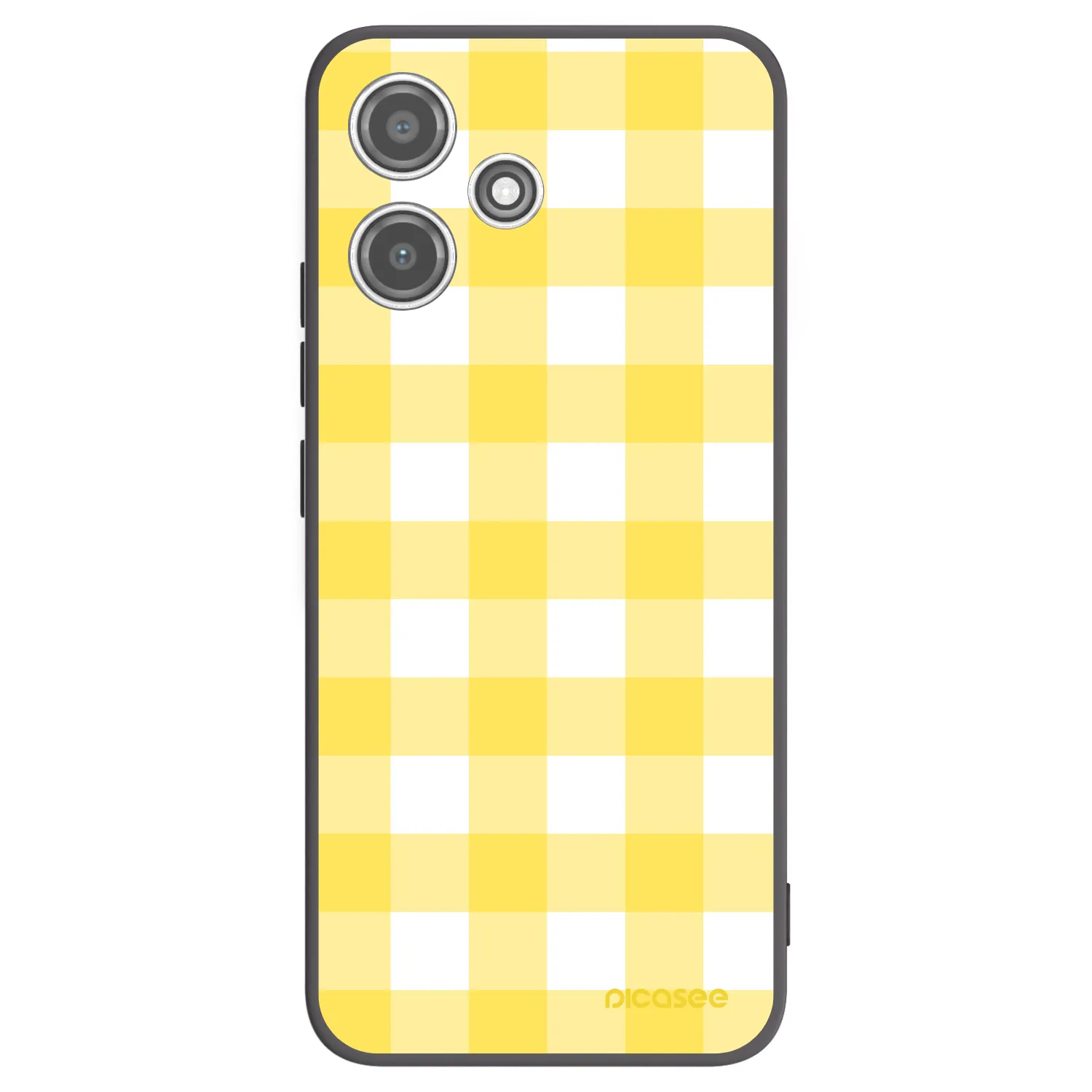 Picasee Xiaomi Redmi 12 5G Hülle - Schwarzes Silikon - Gride lemon