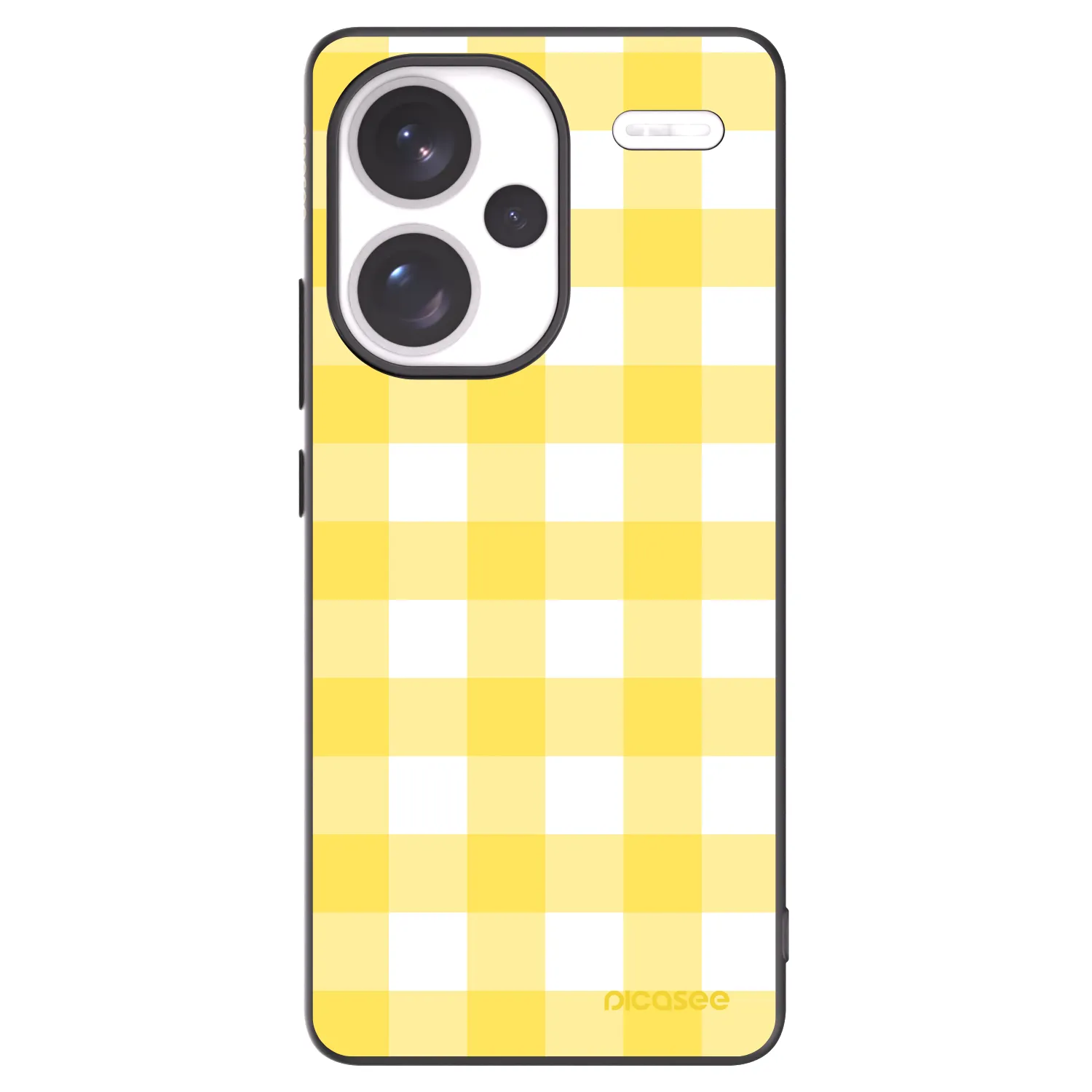 Picasee Xiaomi Redmi Note 13 Pro+ 5G Hülle - Schwarzes Silikon - Gride lemon