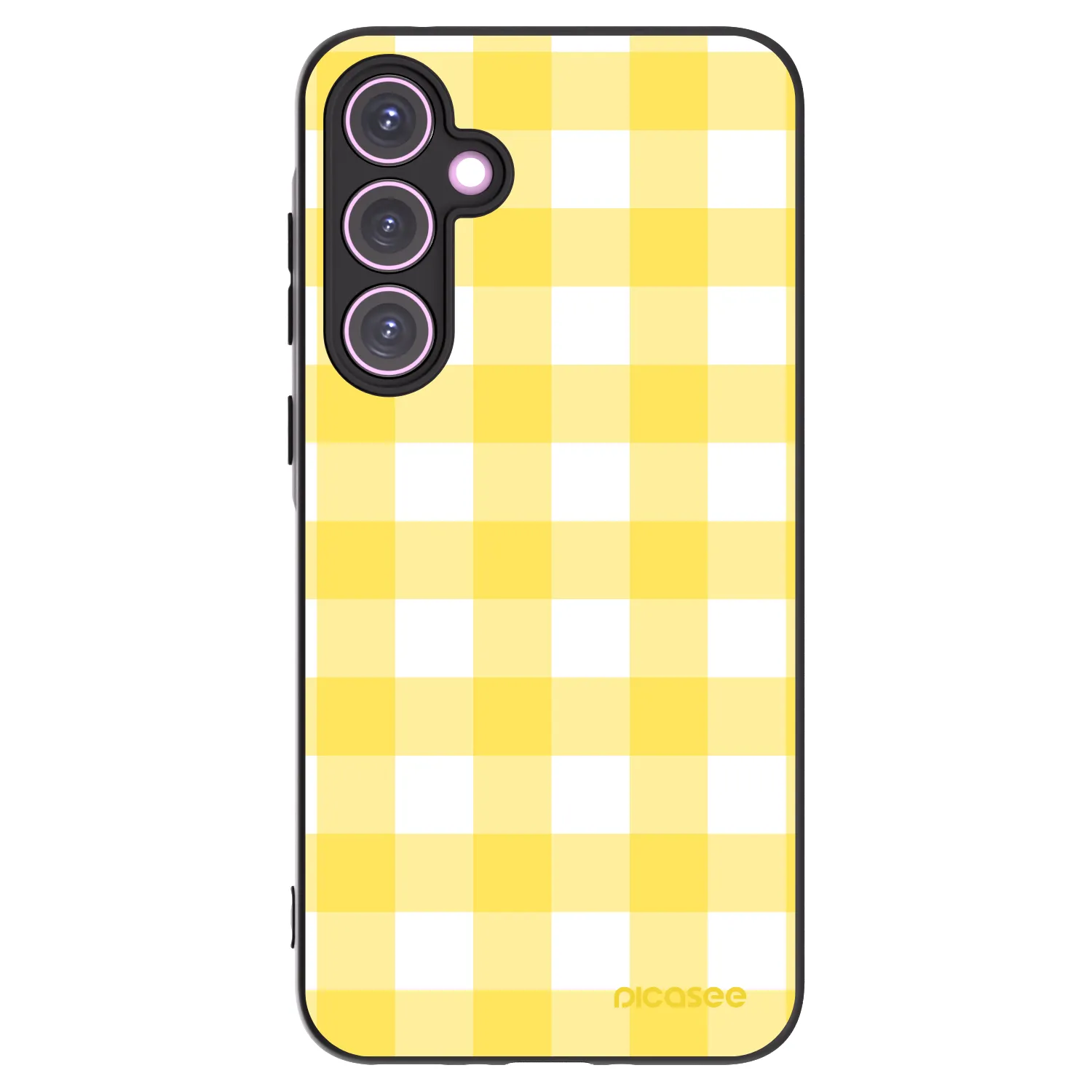 Picasee Samsung Galaxy A35 5G A356B Hülle - Schwarzes Silikon - Gride lemon