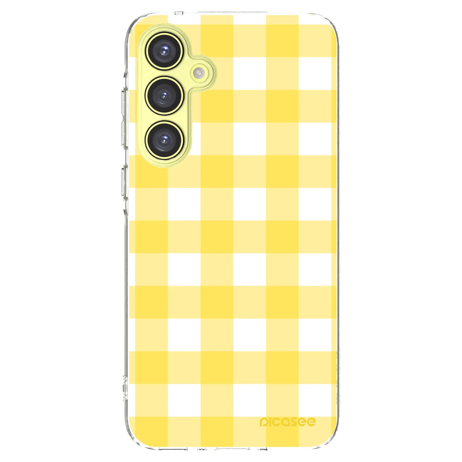 Picasee Samsung Galaxy A35 5G A356B Hülle - Transparentes Silikon - Gride lemon