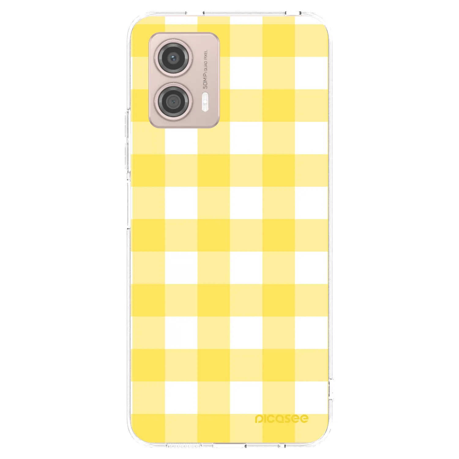 Picasee Motorola Moto G53 5G Hülle - Transparentes Silikon - Gride lemon