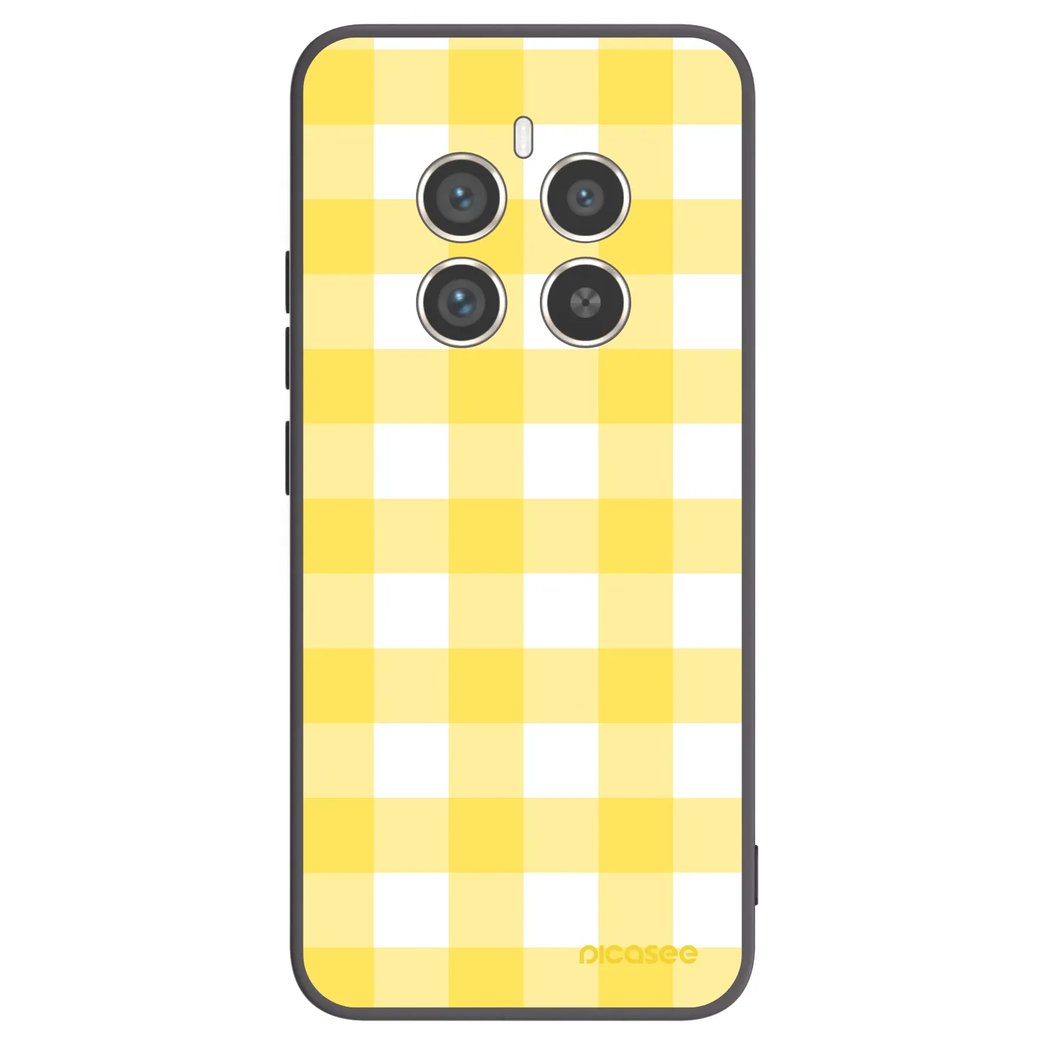 Picasee Realme 12 Pro 5G Hülle - Schwarzes Silikon - Gride lemon