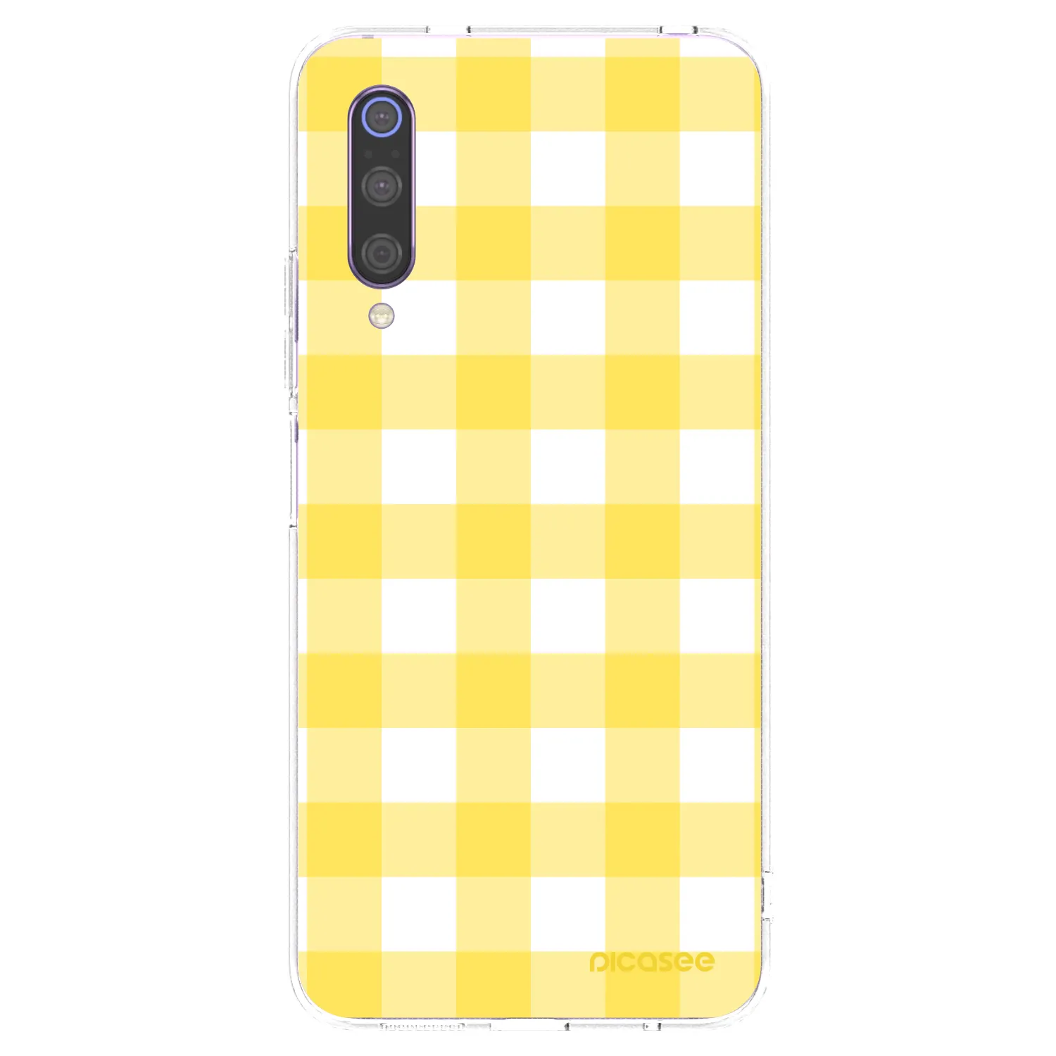 Picasee Xiaomi Mi 9 Hülle - Transparentes Silikon - Gride lemon