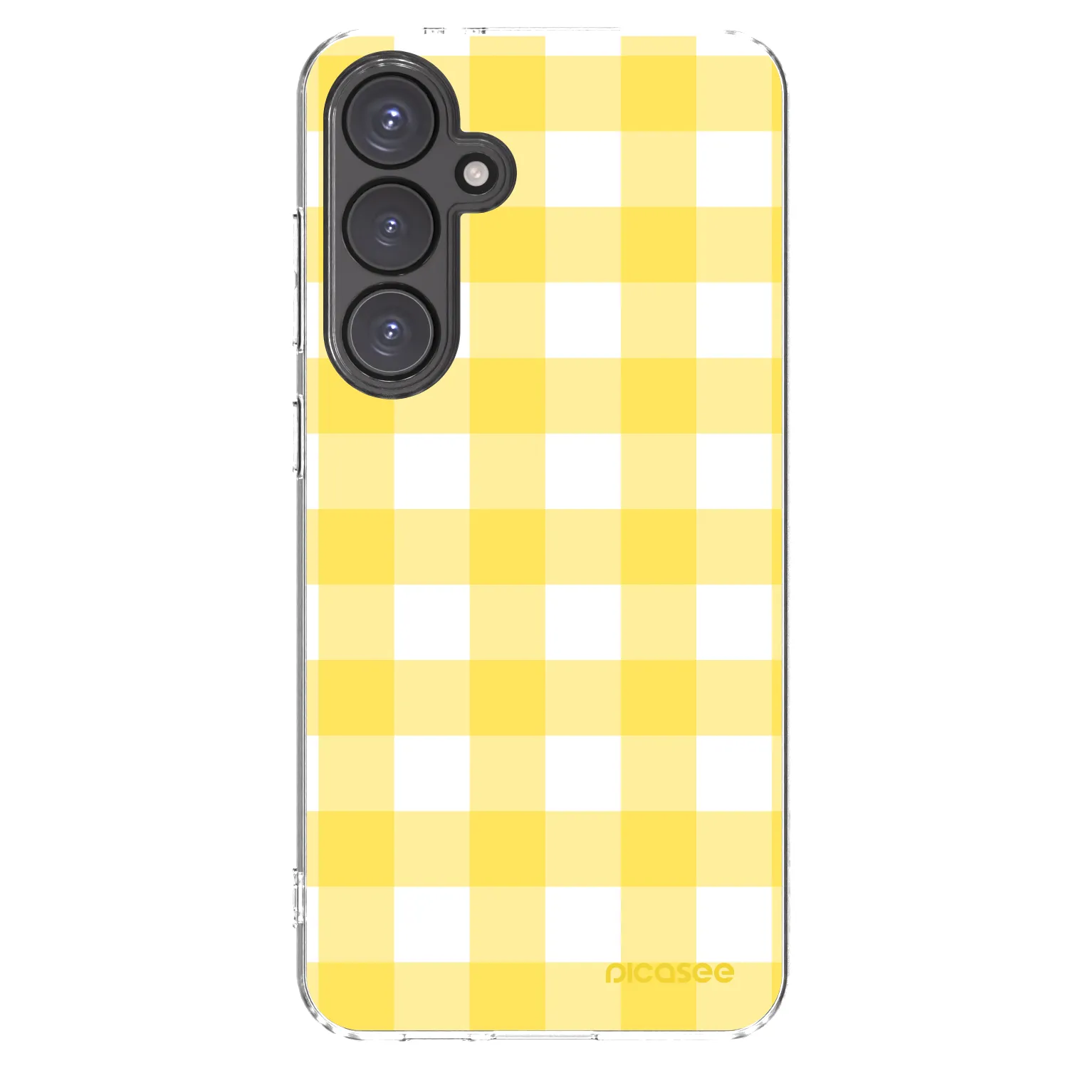 Picasee Samsung Galaxy S24 FE S721B Hülle - Transparentes Silikon - Gride lemon