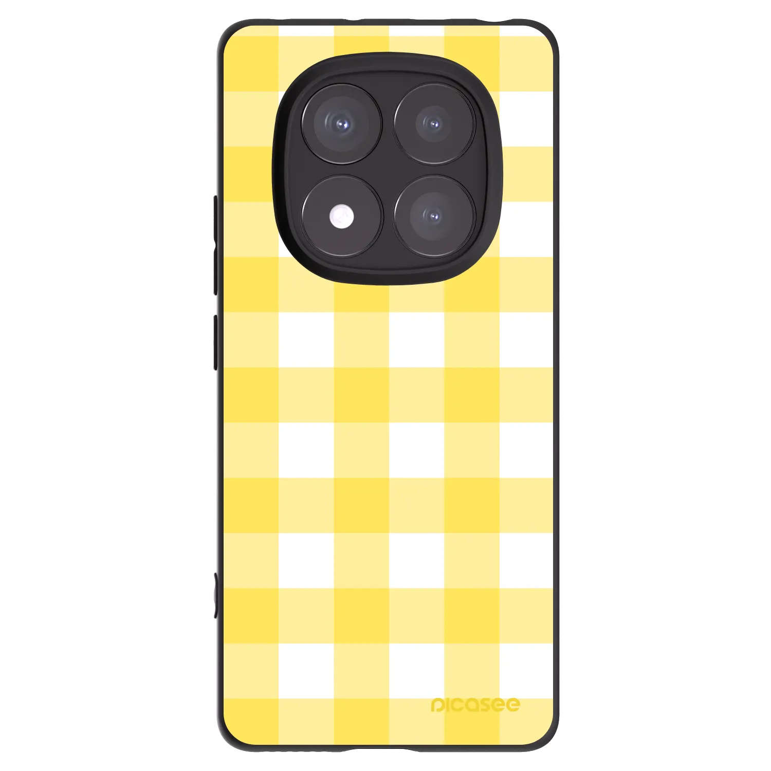 Picasee Xiaomi Redmi Note 14 Pro 5G Hülle - Schwarzes Silikon - Gride lemon