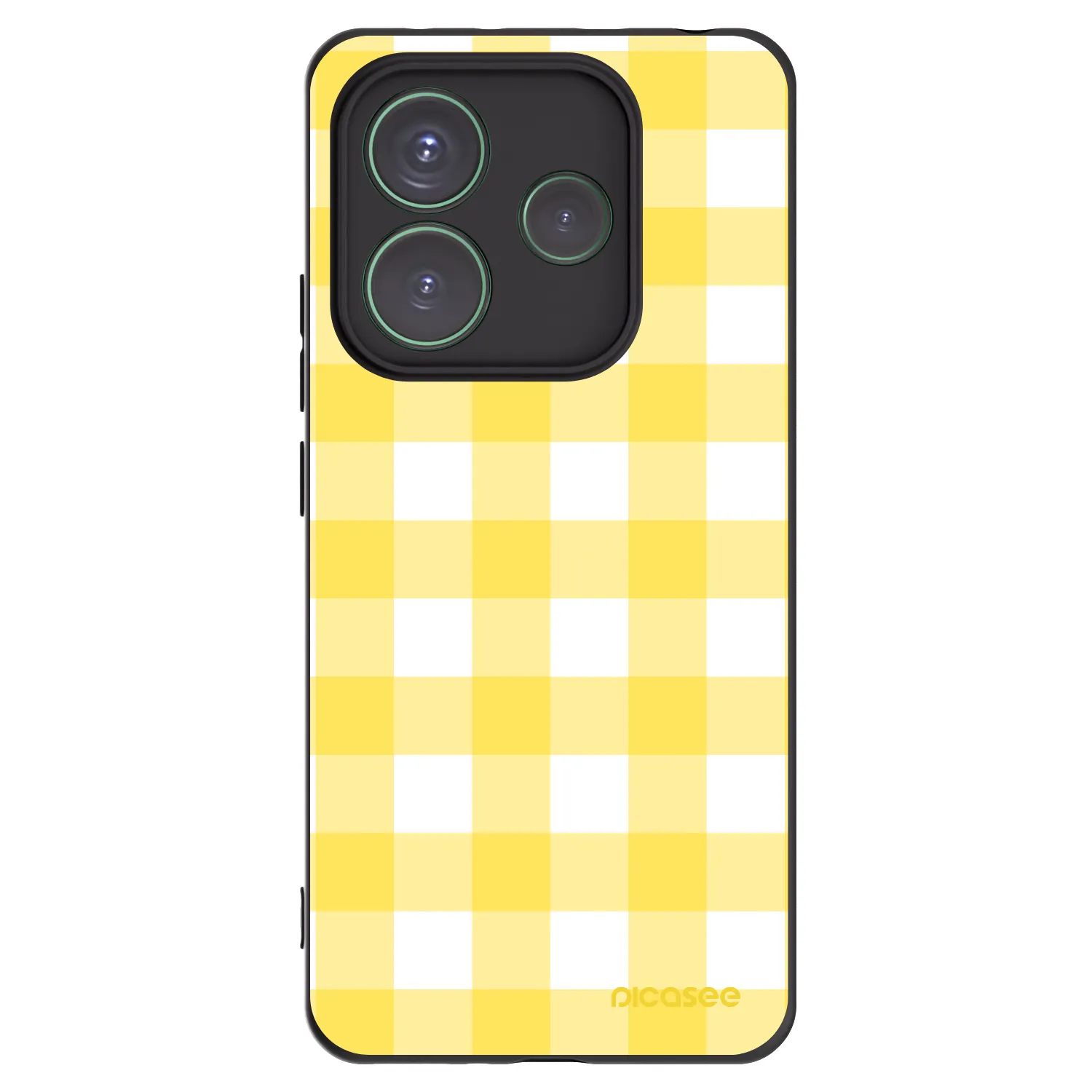 Picasee Xiaomi Redmi Note 14 5G Hülle - Schwarzes Silikon - Gride lemon