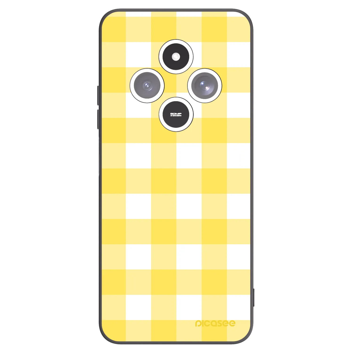 Picasee Xiaomi Redmi 14C Hülle - Schwarzes Silikon - Gride lemon