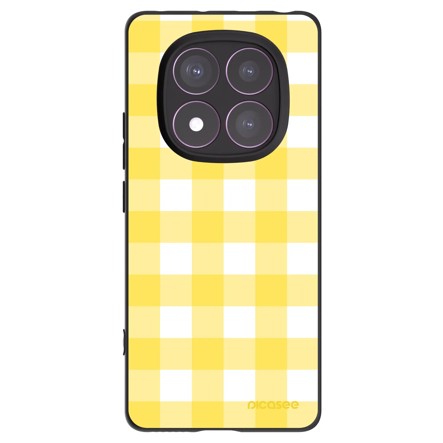 Picasee Xiaomi Redmi Note 14 Pro 4G Hülle - Schwarzes Silikon - Gride lemon