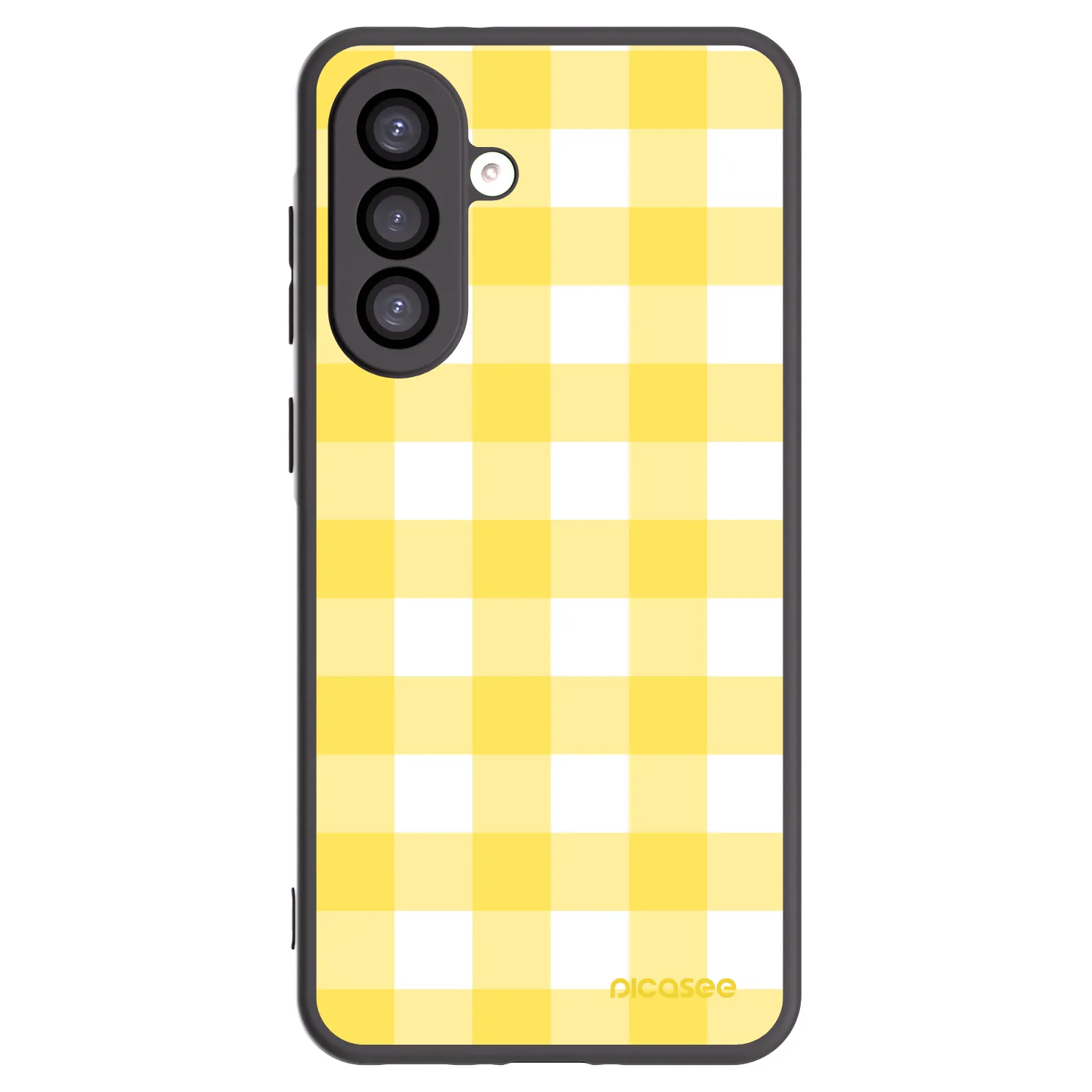 Picasee Samsung Galaxy A26 5G A266B Hülle - Schwarzes Silikon - Gride lemon
