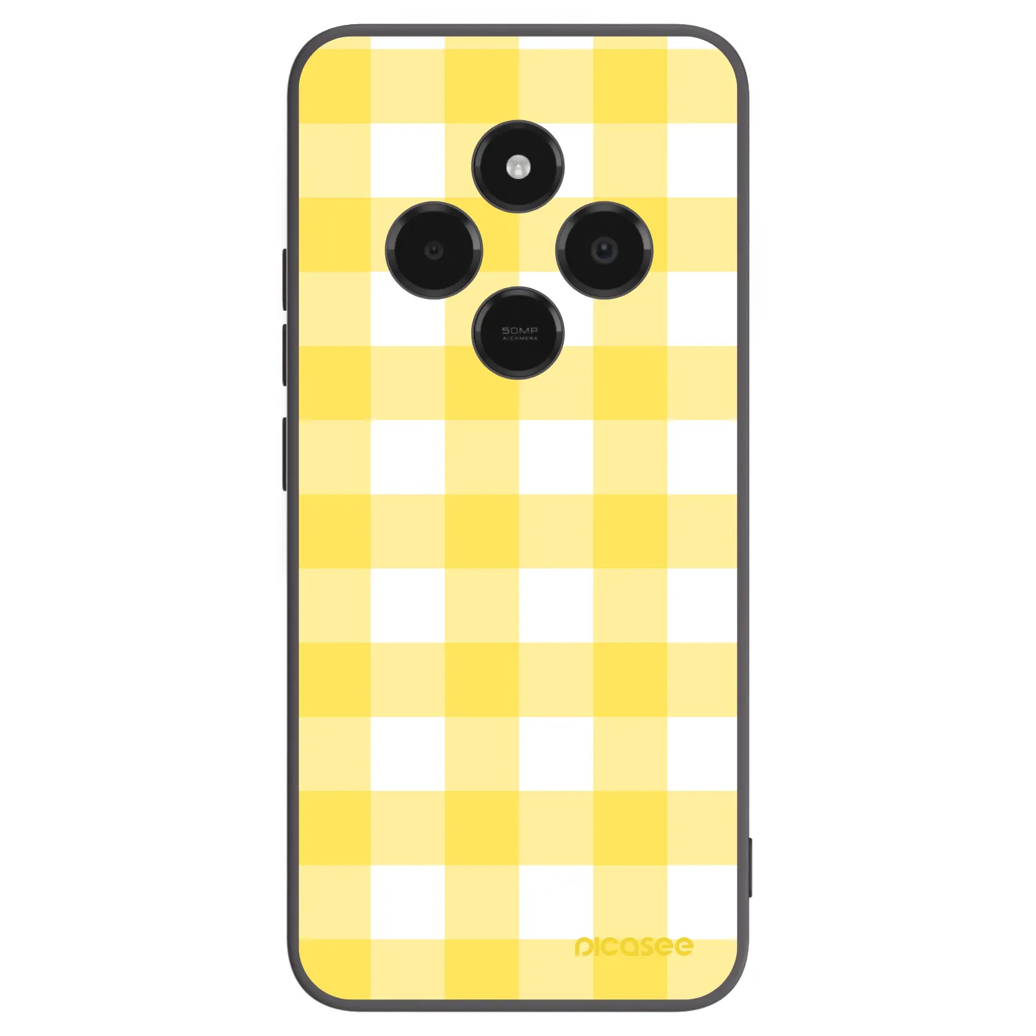 Picasee Xiaomi Poco C75 Hülle - Schwarzes Silikon - Gride lemon