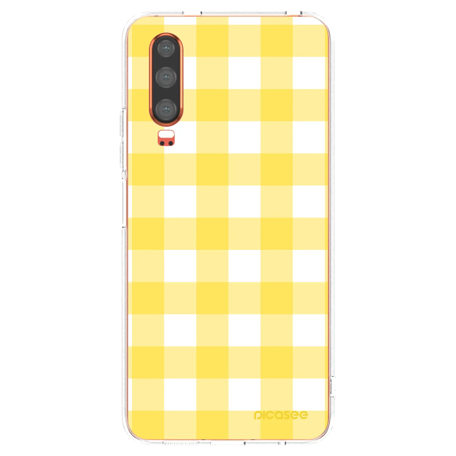 Picasee Huawei P30 Hülle - Transparentes Silikon - Gride lemon