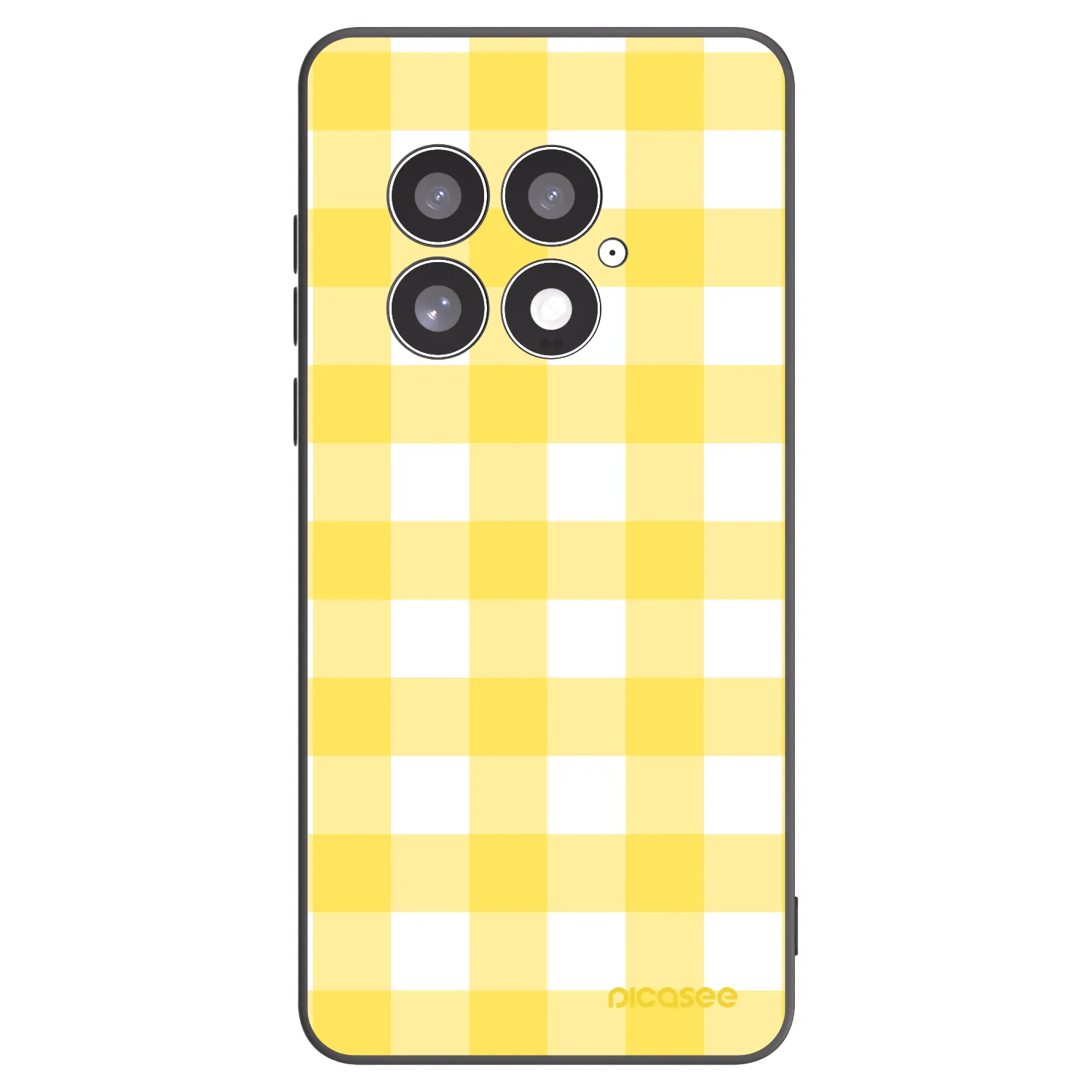 Picasee OnePlus 13 5G Hülle - Schwarzes Silikon - Gride lemon