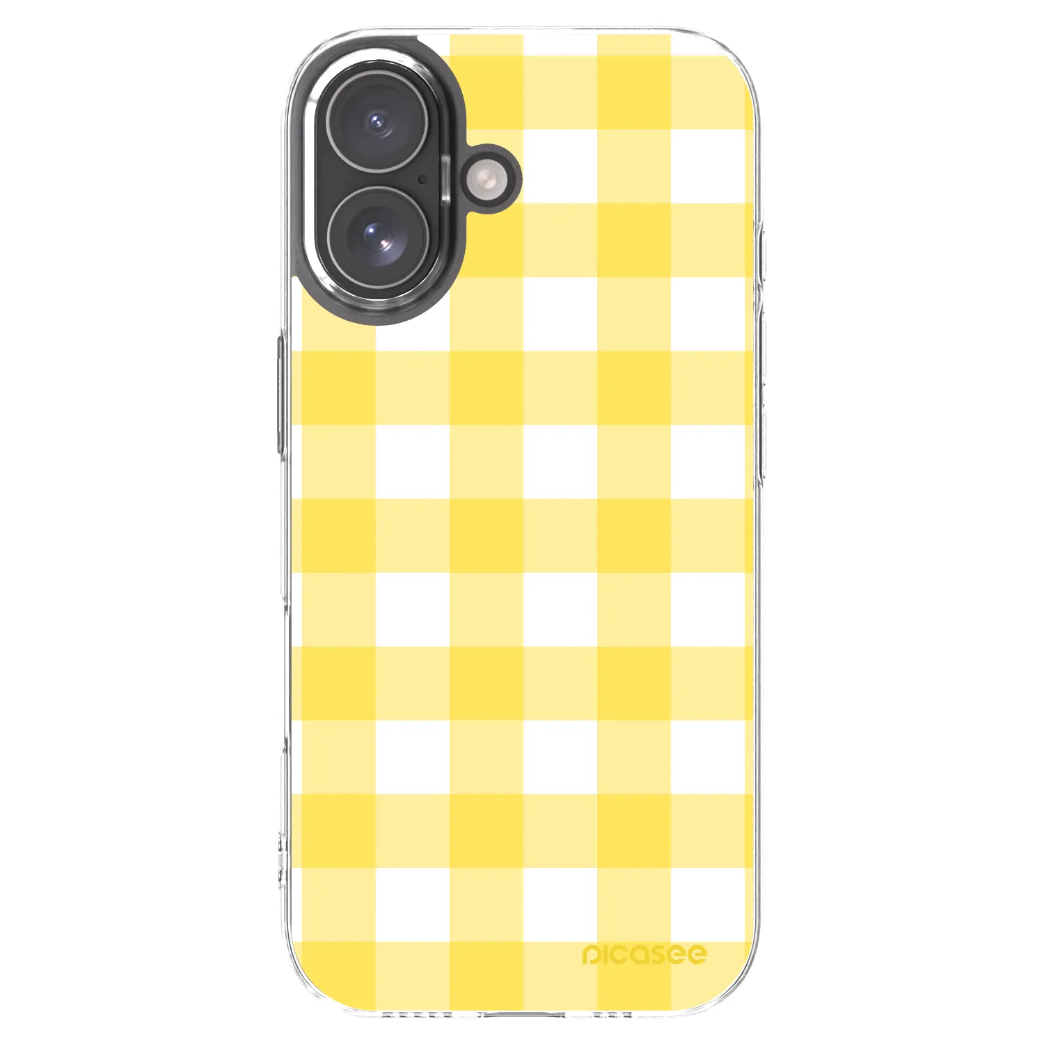 Picasee Apple iPhone 17 Hülle - Transparentes Silikon - Gride lemon