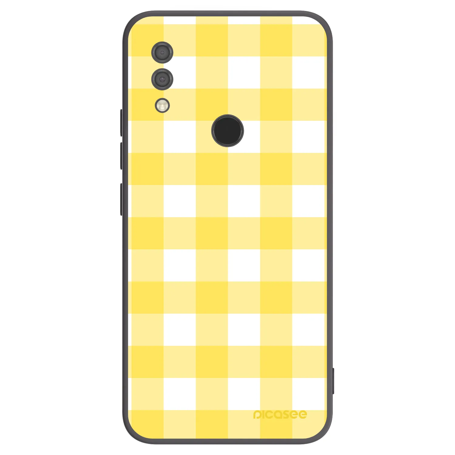 Picasee Xiaomi Redmi 7 Hülle - Schwarzes Silikon - Gride lemon