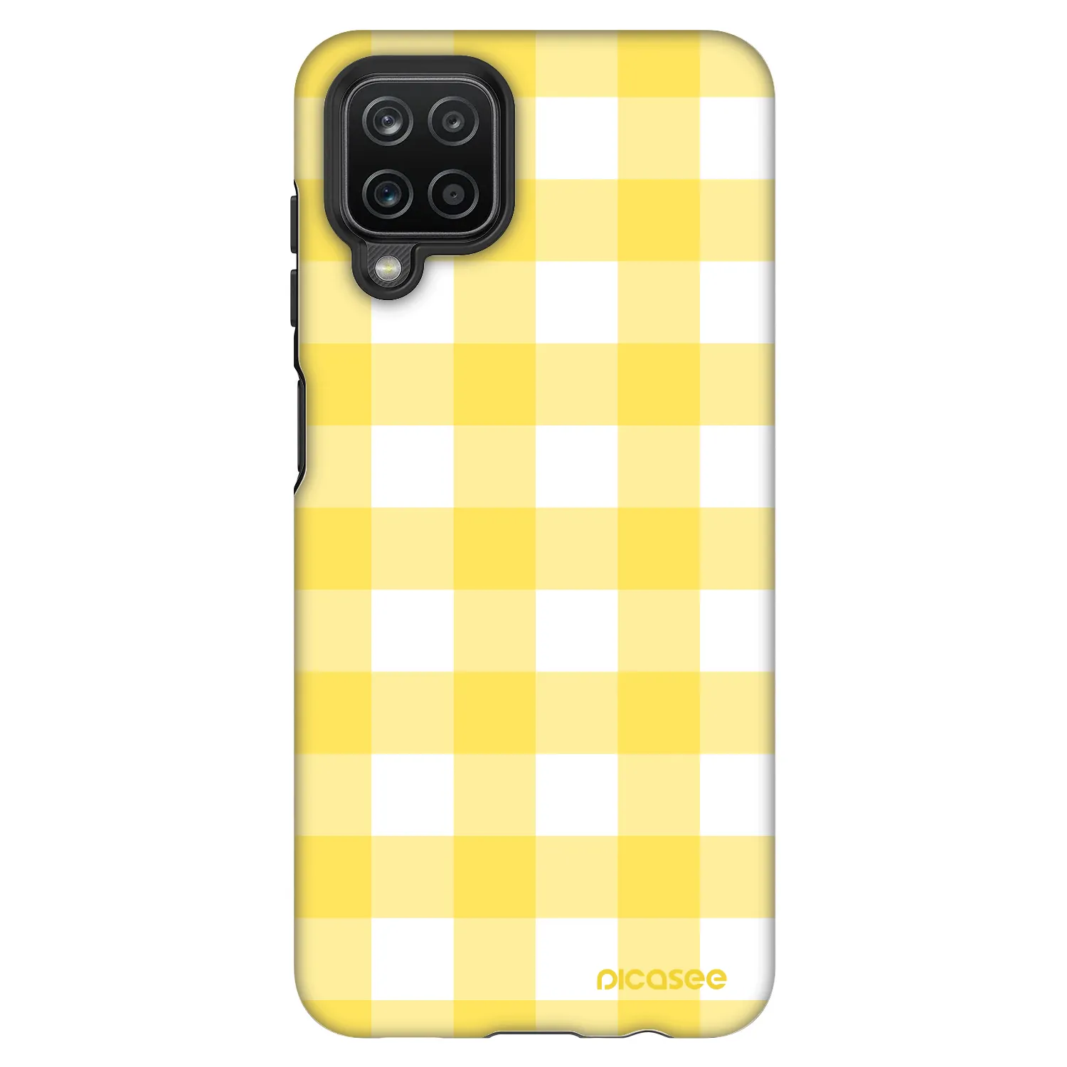 Picasee Fashion Case für Samsung Galaxy A12 A125F - Gride lemon