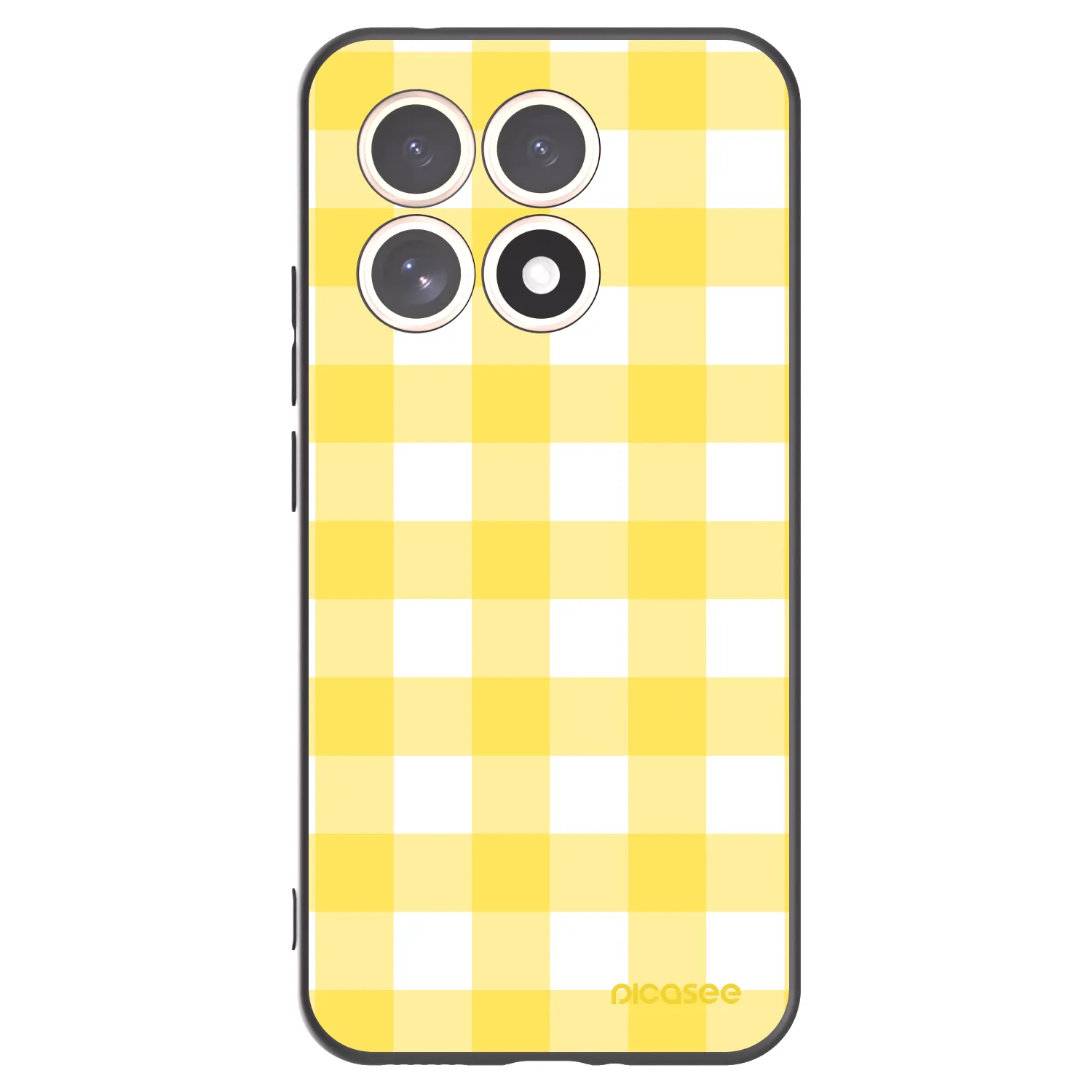 Picasee Xiaomi 15T Hülle - Schwarzes Silikon - Gride lemon
