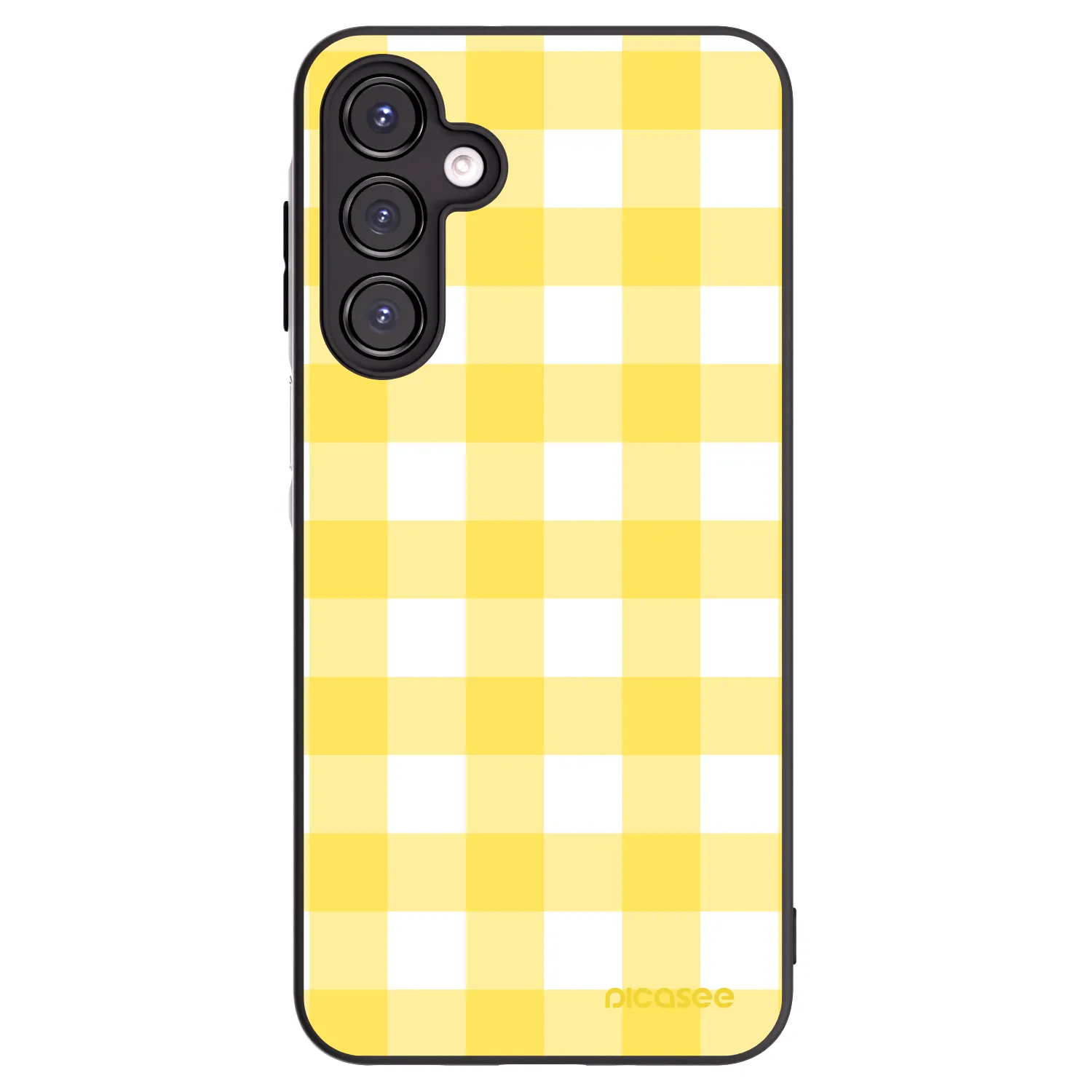 Picasee Samsung Galaxy A16 4G Hülle - Schwarzes Silikon - Gride lemon