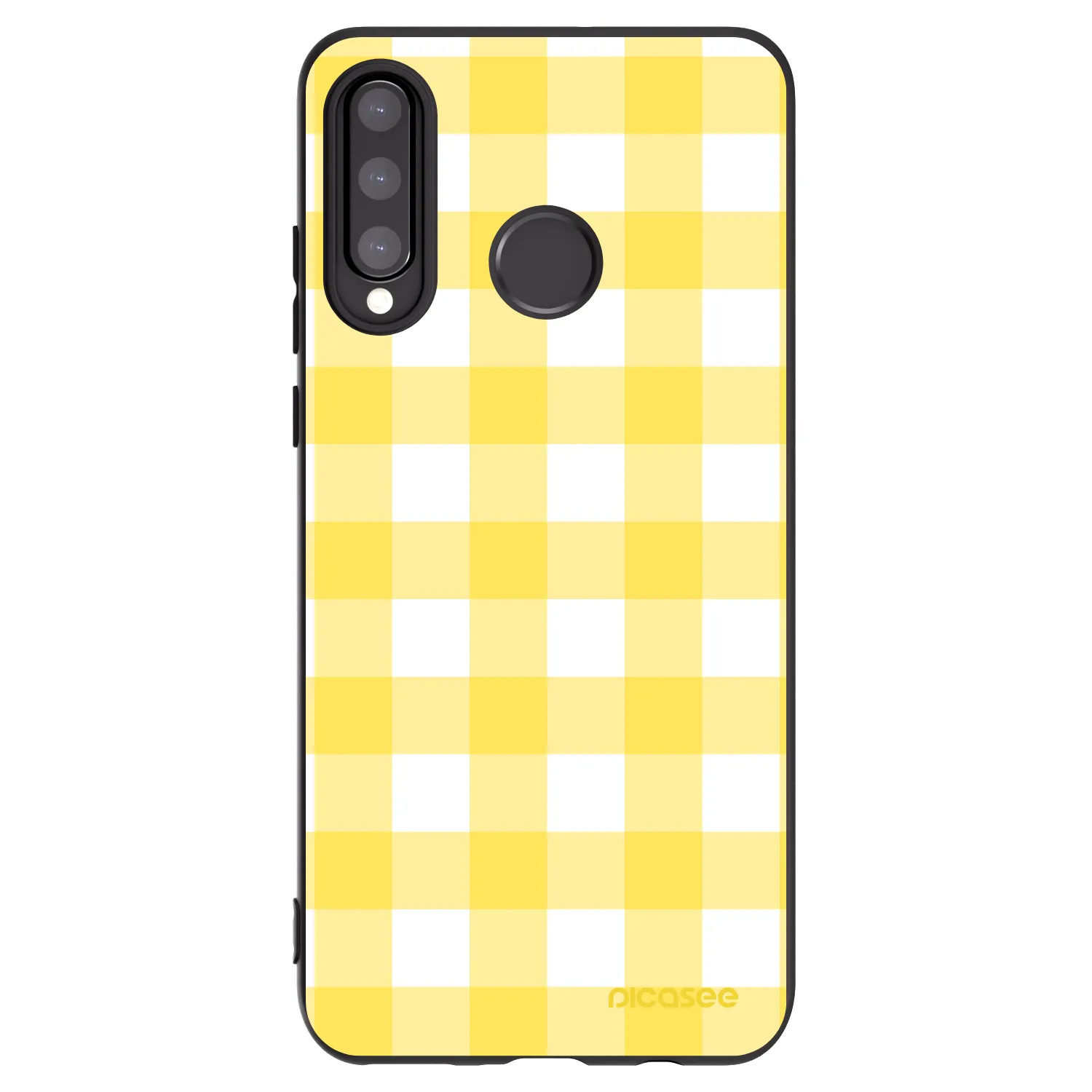 Picasee Huawei P30 Lite Hülle - Schwarzes Silikon - Gride lemon