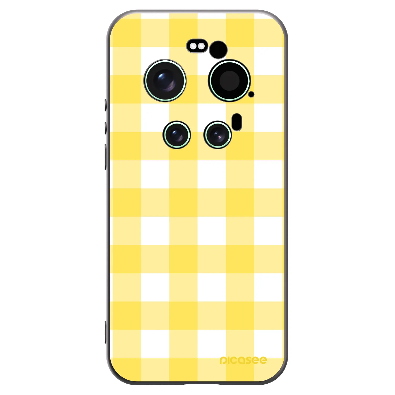 Picasee Xiaomi 17 Ultra Hülle - Schwarzes Silikon - Gride lemon