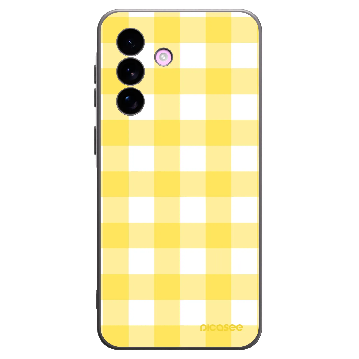 Picasee Samsung Galaxy A57 5G Hülle - Schwarzes Silikon - Gride lemon
