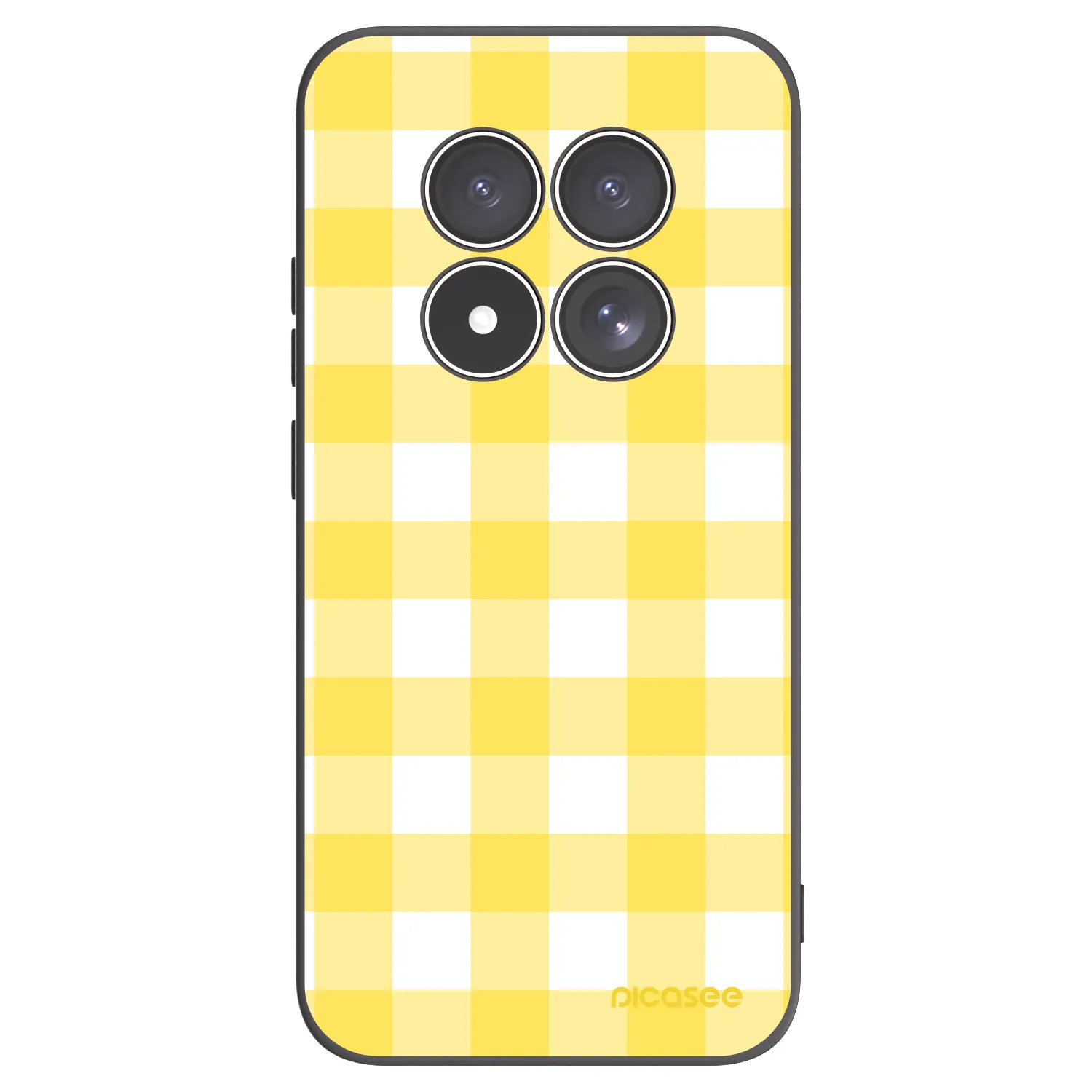 Picasee Xiaomi Redmi Note 15 Pro 5G Hülle - Schwarzes Silikon - Gride lemon