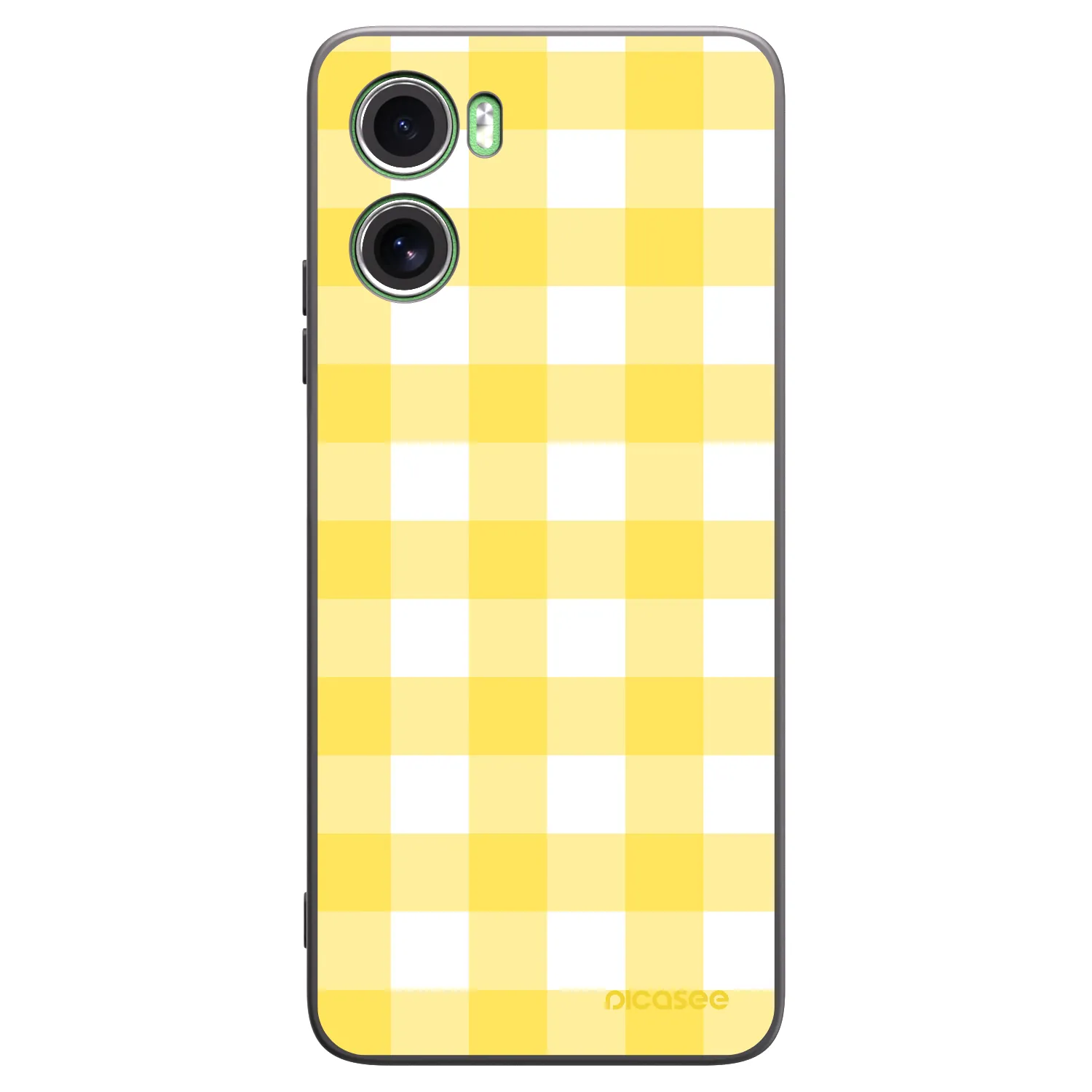 Picasee Motorola Moto G06 Hülle - Schwarzes Silikon - Gride lemon