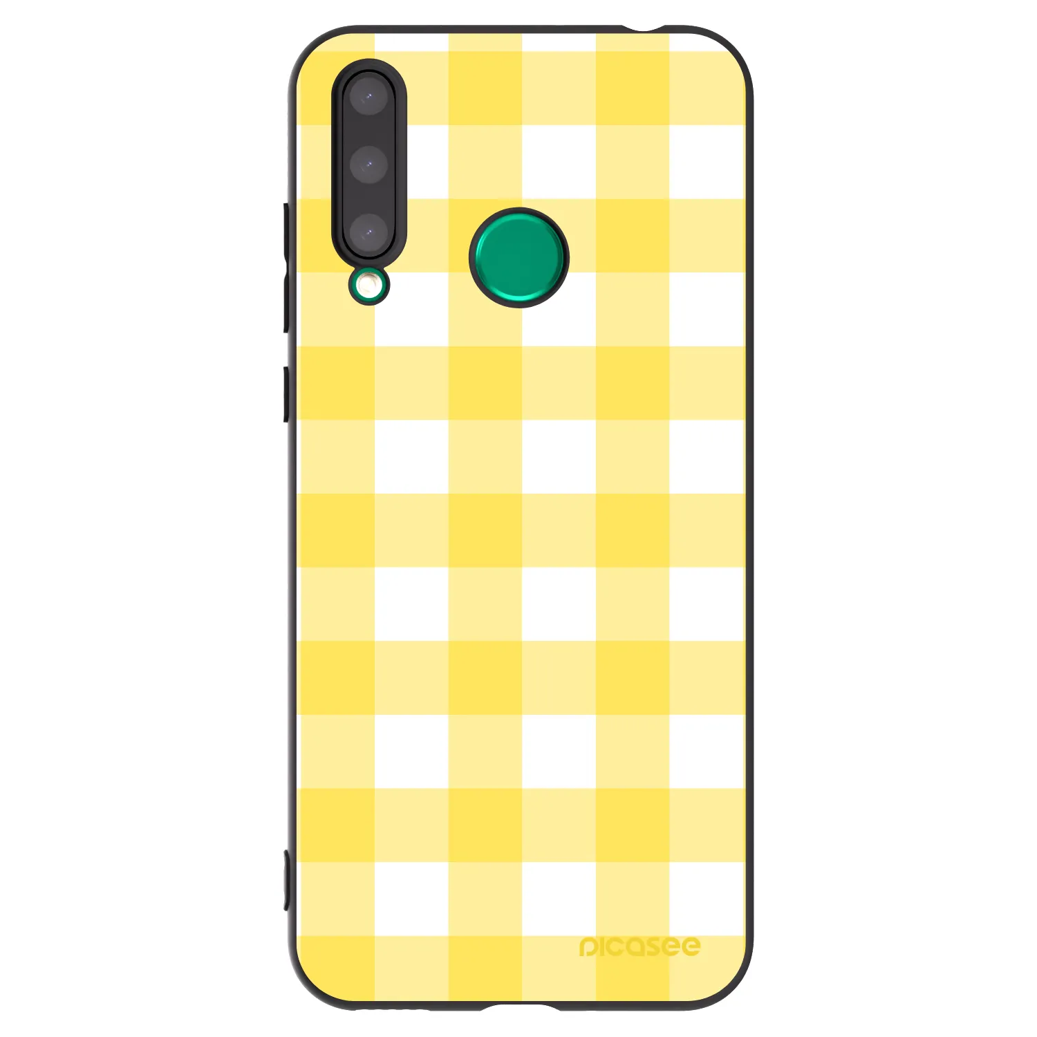 Picasee Honor 20 Lite Hülle - Schwarzes Silikon - Gride lemon