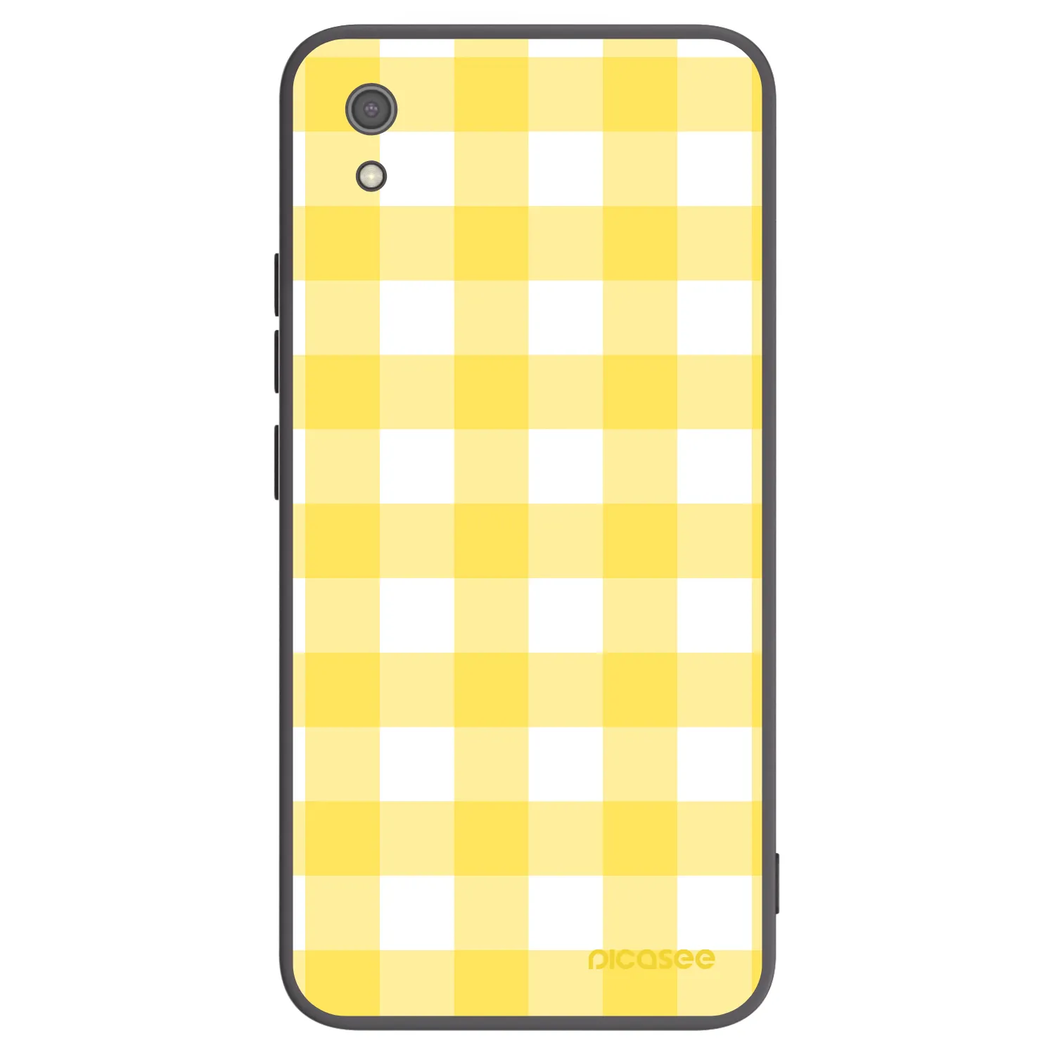 Picasee Xiaomi Redmi 7A Hülle - Schwarzes Silikon - Gride lemon