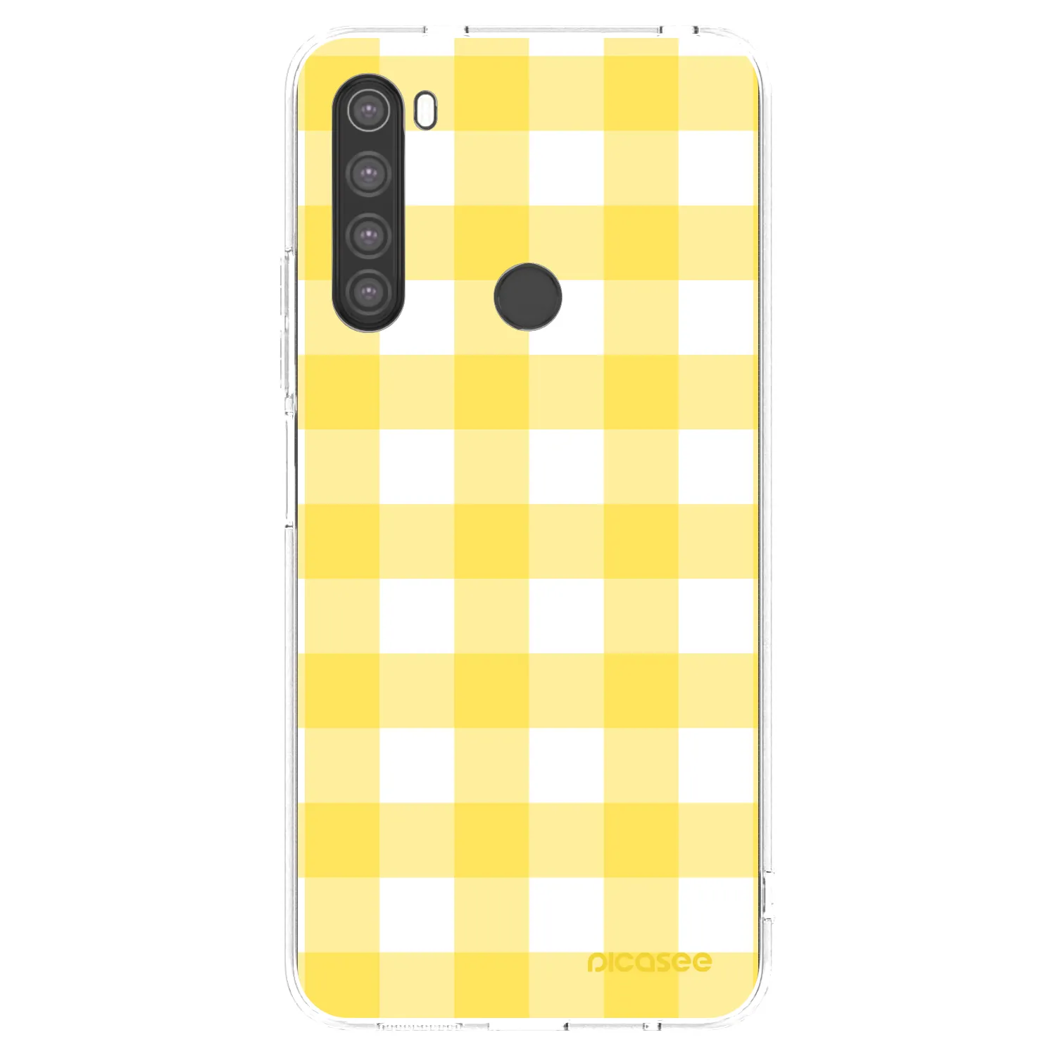 Picasee Xiaomi Redmi Note 8 Hülle - Transparentes Silikon - Gride lemon