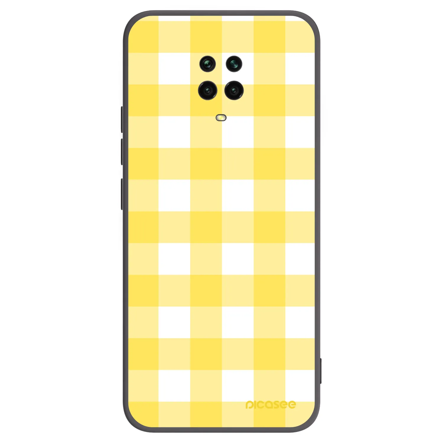 Picasee Xiaomi Redmi Note 9S Hülle - Schwarzes Silikon - Gride lemon