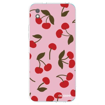 Picasee Xiaomi Redmi 9A Hülle - Schwarzes Silikon - Cherry