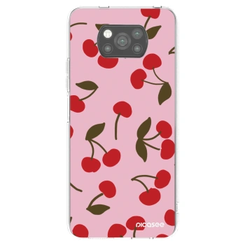 Picasee Xiaomi Poco X3 Hülle - Schwarzes Silikon - Cherry