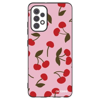 Picasee Samsung Galaxy A32 5G A326B Hülle - Schwarzes Silikon - Cherry