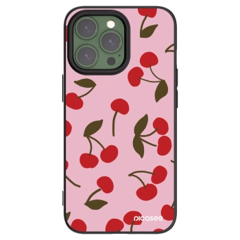 Picasee Apple iPhone 13 Pro Hülle - Schwarzes Silikon - Cherry
