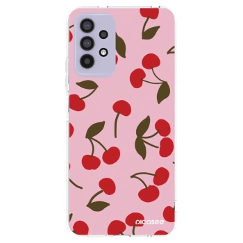 Picasee Samsung Galaxy A32 4G SM-A325F Hülle - Transparentes Silikon - Cherry