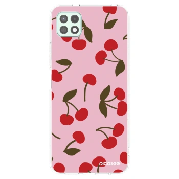 Picasee Samsung Galaxy A22 A226B 5G Hülle - Transparentes Silikon - Cherry