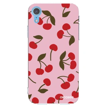 Picasee Apple iPhone XR Hülle - Transparentes Silikon - Cherry