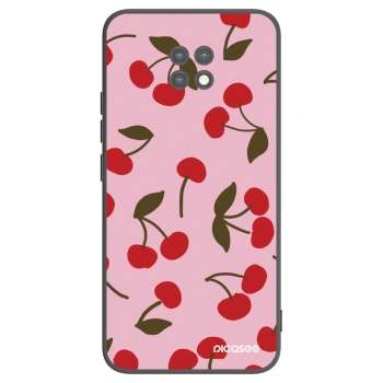 Picasee Xiaomi Redmi Note 9T Hülle - Schwarzes Silikon - Cherry