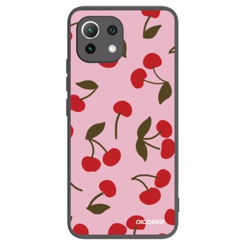 Picasee Xiaomi 11 Lite 5G NE Hülle - Schwarzes Silikon - Cherry