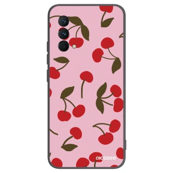 Picasee Realme GT Master Edition 5G Hülle - Schwarzes Silikon - Cherry